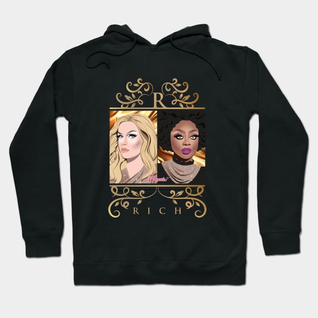 Blair and Mayhem from Drag Race Hoodie by dragover